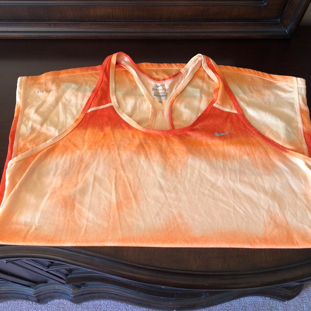 Nike Dri-Fit Orange Ombré Tank